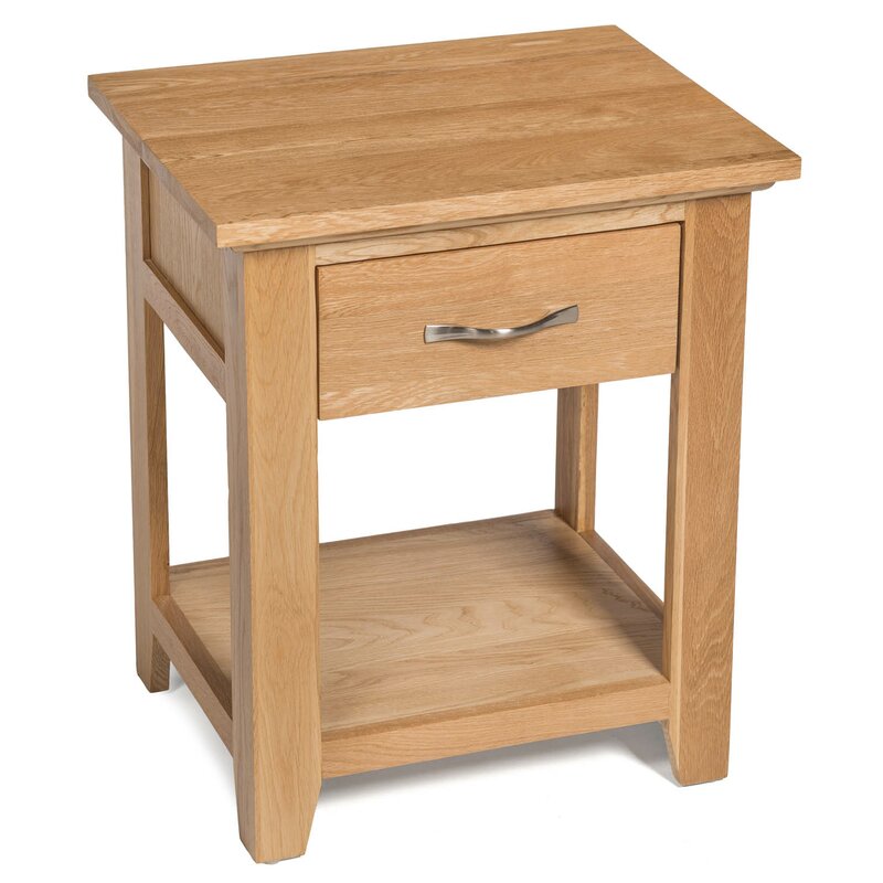 Gracie Oaks Hastings 1 Drawer Bedside Table Wayfair.co.uk